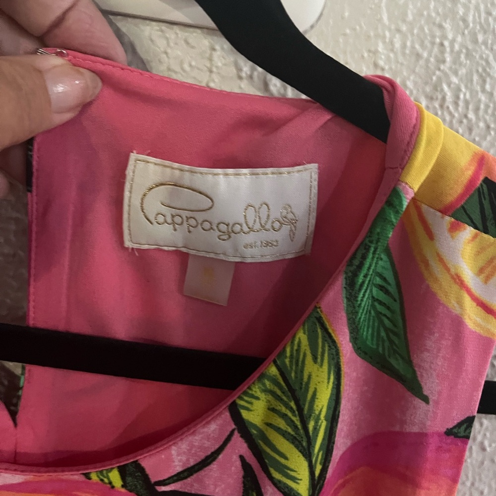 Pappagallo Pink and Yellow Floral Dress